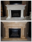 Before & After Photos, Fireplace, Faux Finishes, Bella Faux Finishes, Sioux Falls, SD