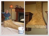 Before & After Photos, Range Hood, Italian Finishes, Mark Nordgren, Bella Faux Finishes, Sioux Falls, SD