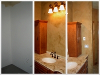 Before & After Photos, Bathroom Walls, Italian Venetian Plaster, Venetian Plaster, Bella Faux Finishes, Sioux Falls, SD