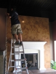 Fireplace, Italian Venetian Plaster, Venetian Plaster, Bella Faux Finishes, Sioux Falls, SD