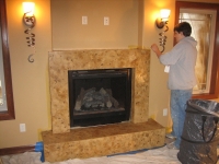 Fireplace, Italian Finishes, David Nordgren, Bella Faux Finishes, Sioux Falls, SD