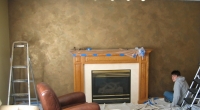 Family Room Accent Wall, Italian Finishes, Faux Finishes, Bella Faux Finishes, Sioux Falls, SD